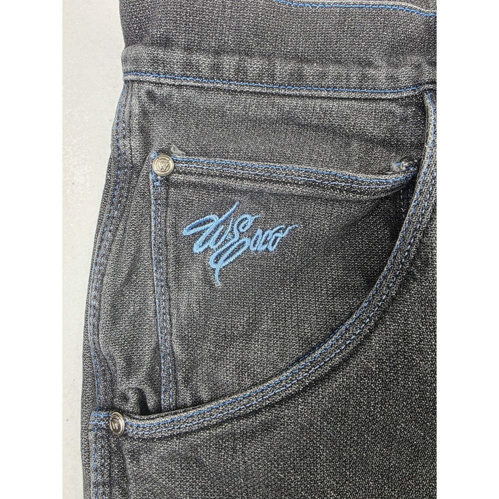 Vintage‎ Esco Willie Jeans Mens 36 Wide Baggy Jeans Denim Black Carpenter Pants - Picture 7 of 12